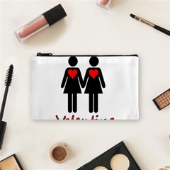 Be My Valentine 2 Cosmetic Bag (small)  by Valentinaart