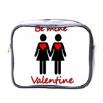 Be my Valentine 2 Mini Toiletries Bags Front