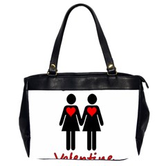 Be My Valentine 2 Office Handbags (2 Sides) 