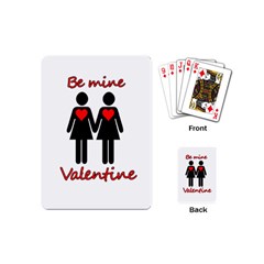 Be My Valentine 2 Playing Cards (mini)  by Valentinaart