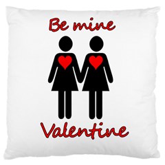 Be My Valentine 2 Large Cushion Case (one Side) by Valentinaart