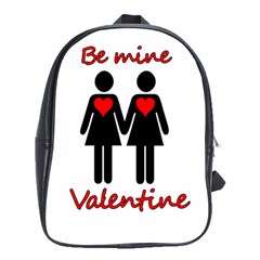 Be My Valentine 2 School Bags (xl)  by Valentinaart