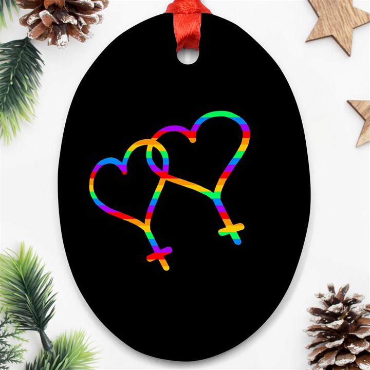 Love is love Ornament (Oval) 