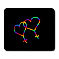 Love Is Love Large Mousepads by Valentinaart