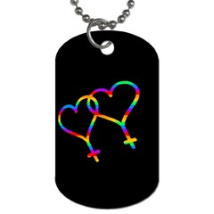 Love Is Love Dog Tag (two Sides) by Valentinaart