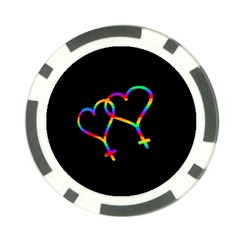 Love Is Love Poker Chip Card Guards (10 Pack) 