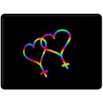 Love is love Double Sided Fleece Blanket (Large)  80 x60  Blanket Back