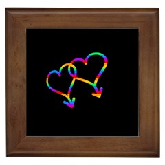 Love Is Love Framed Tiles by Valentinaart