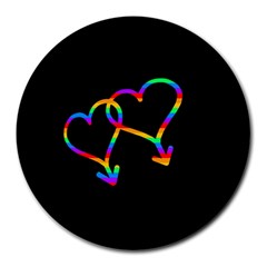 Love Is Love Round Mousepads by Valentinaart