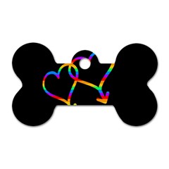 Love Is Love Dog Tag Bone (two Sides)