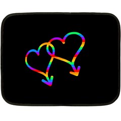 Love Is Love Fleece Blanket (mini) by Valentinaart