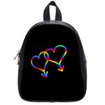 Love is love School Bags (Small)  Front