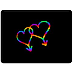 Love Is Love Fleece Blanket (large)  by Valentinaart