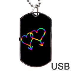 Love Is Love Dog Tag Usb Flash (one Side)