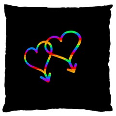 Love Is Love Large Cushion Case (two Sides) by Valentinaart