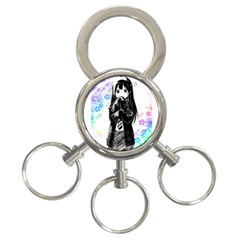 Shy Anime Girl 3-ring Key Chains by Brittlevirginclothing