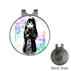 Shy Anime Girl Hat Clips With Golf Markers by Brittlevirginclothing