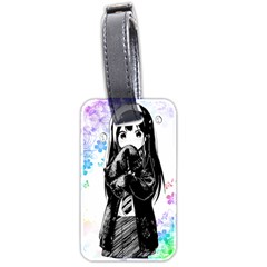 Shy Anime Girl Luggage Tags (two Sides) by Brittlevirginclothing