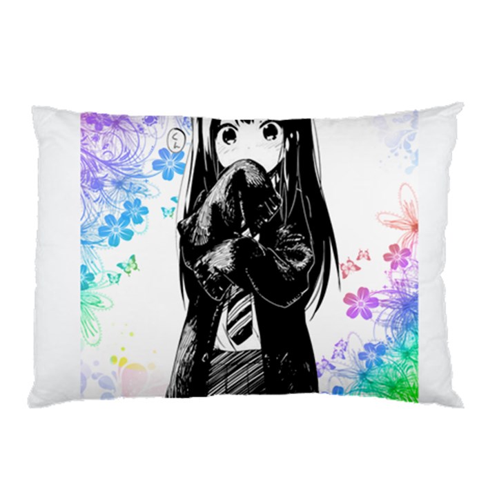 Shy Anime Girl Pillow Case (Two Sides)