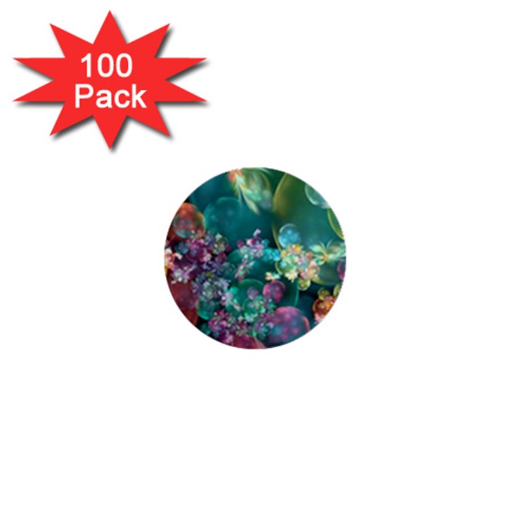 Butterflies, Bubbles, And Flowers 1  Mini Buttons (100 pack) 