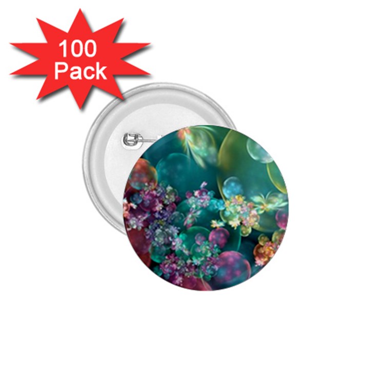 Butterflies, Bubbles, And Flowers 1.75  Buttons (100 pack) 