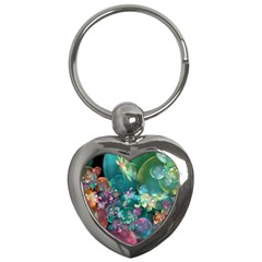 Butterflies, Bubbles, And Flowers Key Chains (heart) 