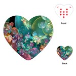 Butterflies, Bubbles, And Flowers Playing Cards (Heart)  Front