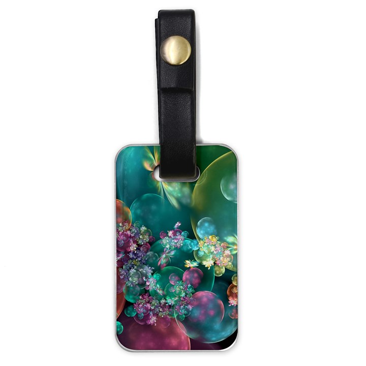 Butterflies, Bubbles, And Flowers Luggage Tags (One Side) 