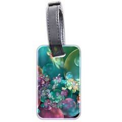 Butterflies, Bubbles, And Flowers Luggage Tags (two Sides)