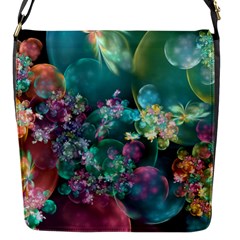 Butterflies, Bubbles, And Flowers Flap Messenger Bag (s)