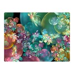 Butterflies, Bubbles, And Flowers Double Sided Flano Blanket (Mini)  35 x27  Blanket Front