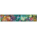 Butterflies, Bubbles, And Flowers Flano Scarf (Large) Front