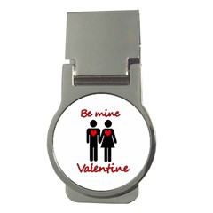 Be Mine Valentine Money Clips (round)  by Valentinaart