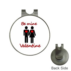 Be Mine Valentine Hat Clips With Golf Markers