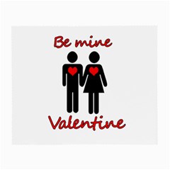 Be Mine Valentine Small Glasses Cloth by Valentinaart