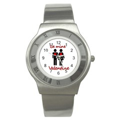 Be Mine Valentine Stainless Steel Watch by Valentinaart