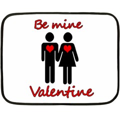 Be Mine Valentine Double Sided Fleece Blanket (mini)  by Valentinaart