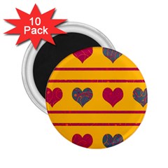 Decorative Harts Pattern 2 25  Magnets (10 Pack) 