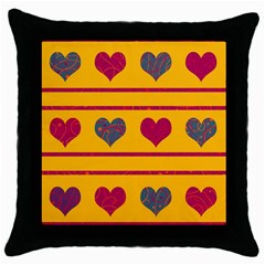 Decorative Harts Pattern Throw Pillow Case (black)