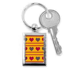 Decorative Harts Pattern Key Chains (rectangle) 