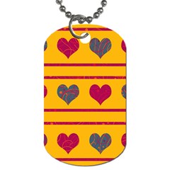 Decorative Harts Pattern Dog Tag (two Sides) by Valentinaart