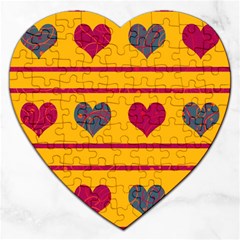 Decorative Harts Pattern Jigsaw Puzzle (heart)