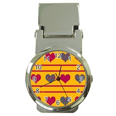 Decorative Harts Pattern Money Clip Watches