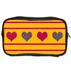 Decorative Harts Pattern Toiletries Bags by Valentinaart