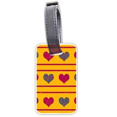 Decorative Harts Pattern Luggage Tags (one Side) 