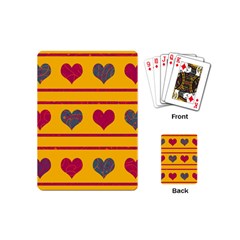 Decorative Harts Pattern Playing Cards (mini)  by Valentinaart