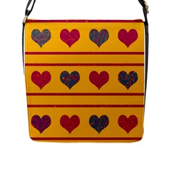 Decorative Harts Pattern Flap Messenger Bag (l) 