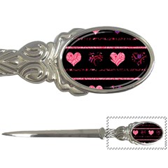 Pink Elegant Harts Pattern Letter Openers by Valentinaart