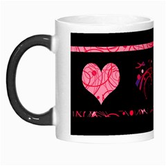 Pink Elegant Harts Pattern Morph Mugs by Valentinaart