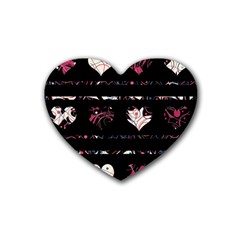 Elegant Harts Pattern Rubber Coaster (heart) 